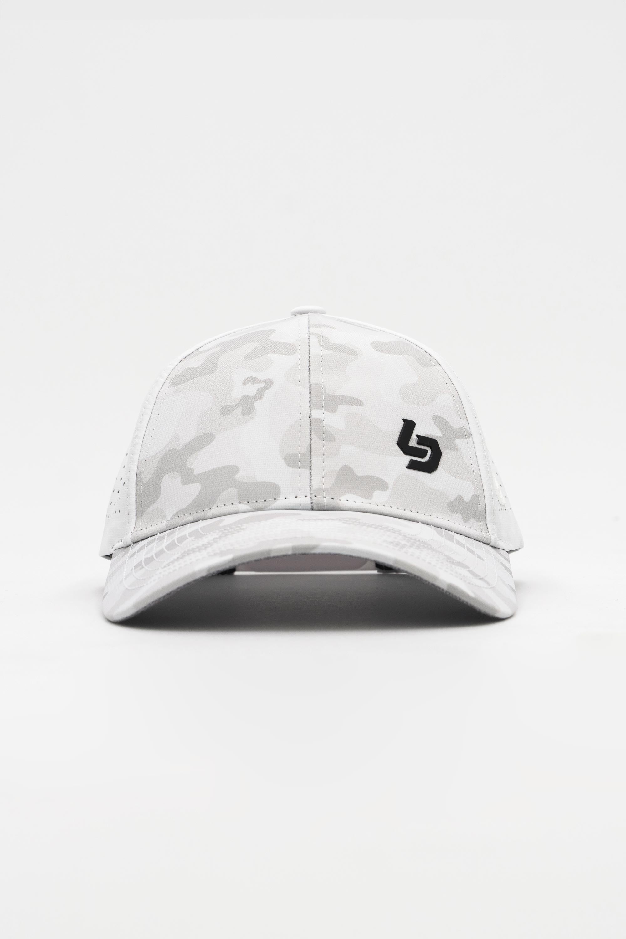 Locked Down Brands Premium Water Resistant CLASSIC Brand Snapback - Snow Camo