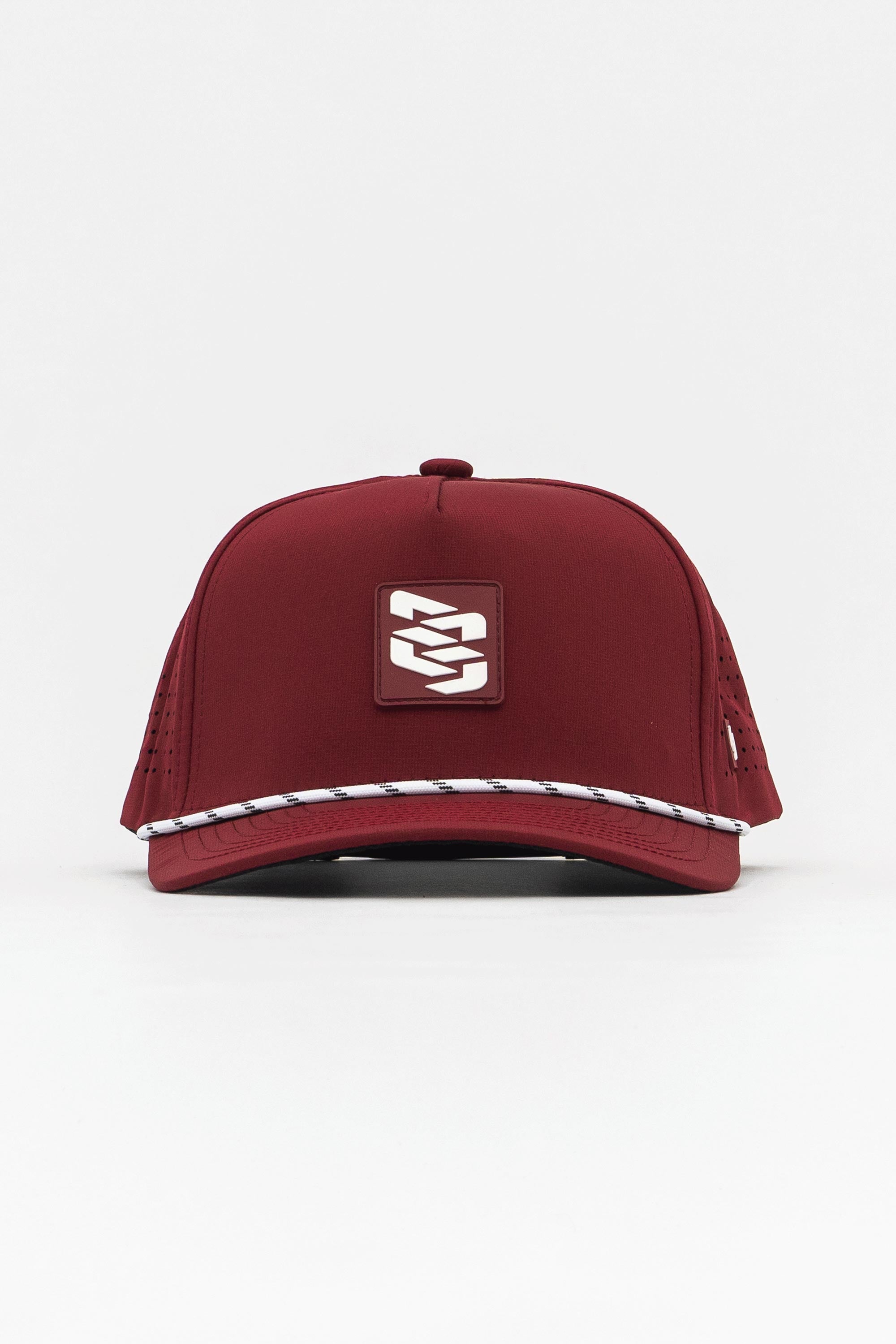 Locked Down Brands Premium Water Resistant ICON Snapback in Collaboration with Earl Bamber Motorsport - Maroon