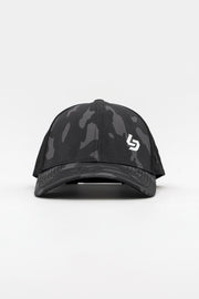 Locked Down Brands Premium Water Resistant CLASSIC Brand Snapback - Black Camo