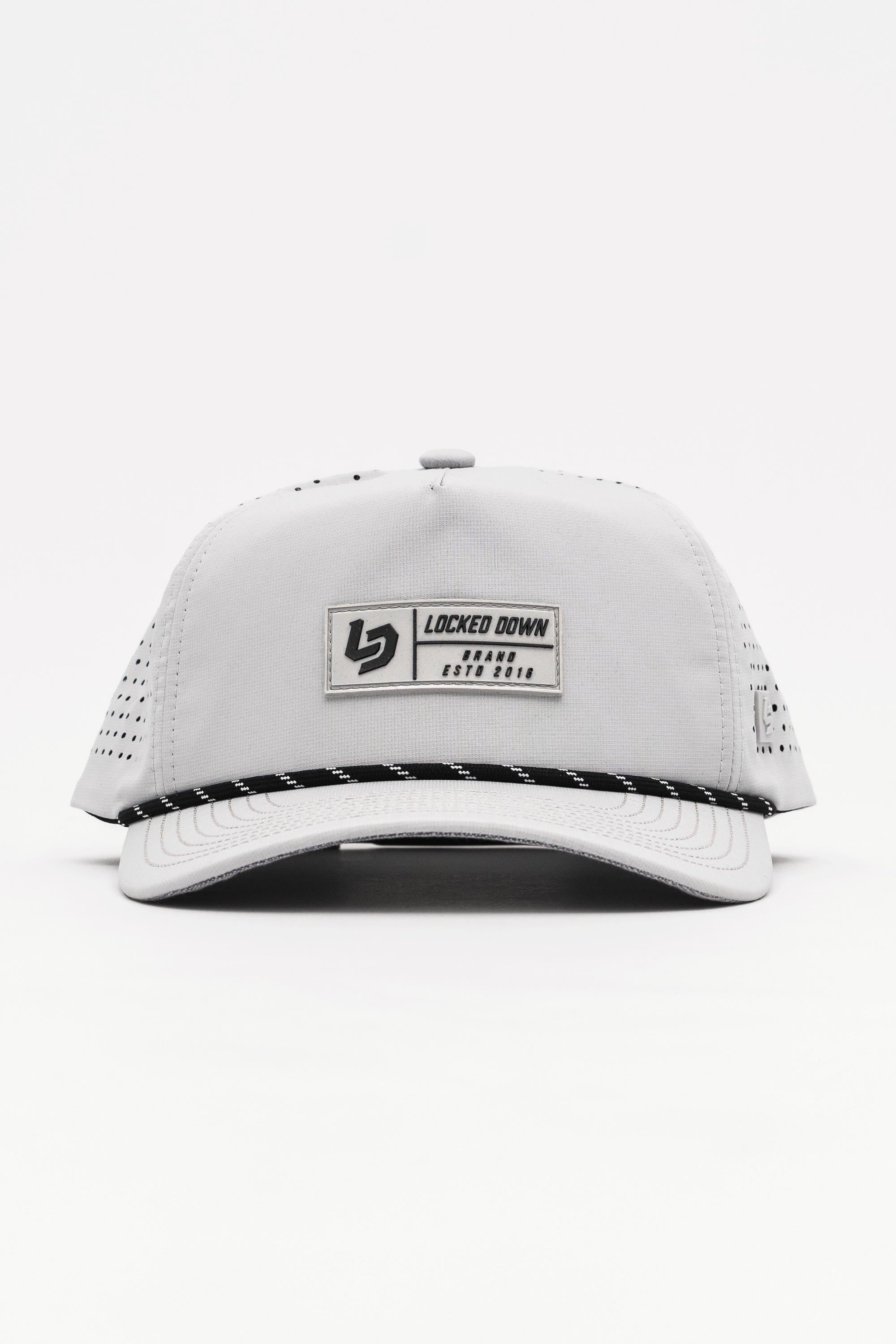 Locked Down Brands Premium Water Resistant TRAIL Block Snapback - Stone Grey