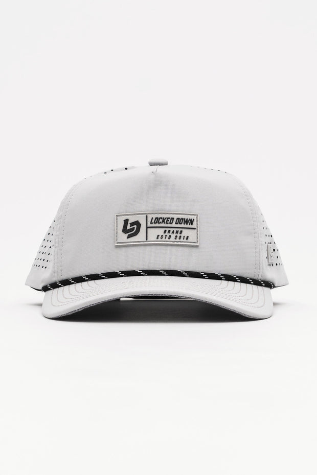 Locked Down Brands Premium Water Resistant TRAIL Block Snapback - Stone Grey