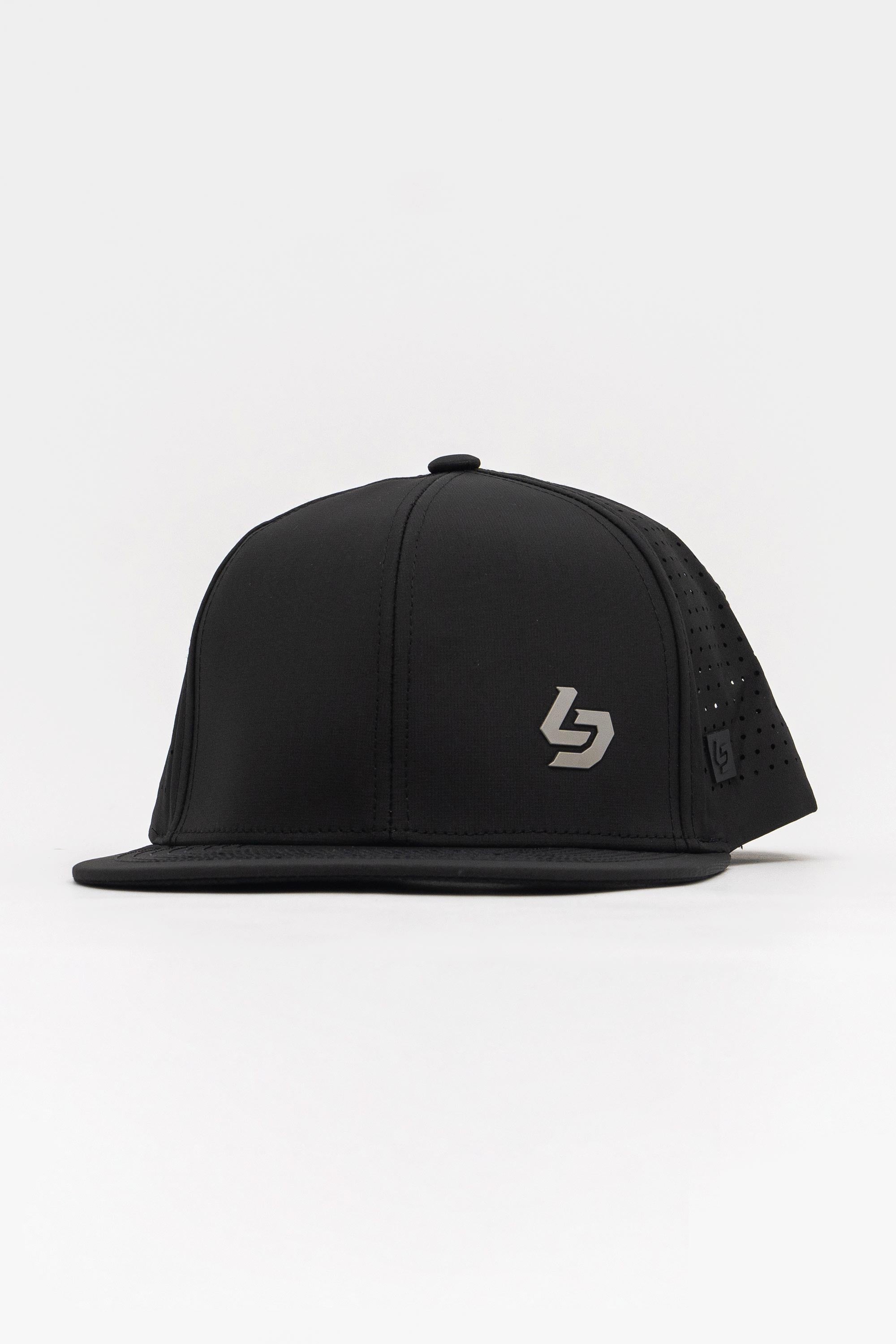 Locked Down Brands Premium Water Resistant BASE Brand Snapback - Blackout