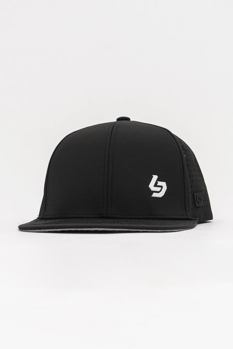 Locked Down Brands Premium Water Resistant BASE Brand Snapback - Black