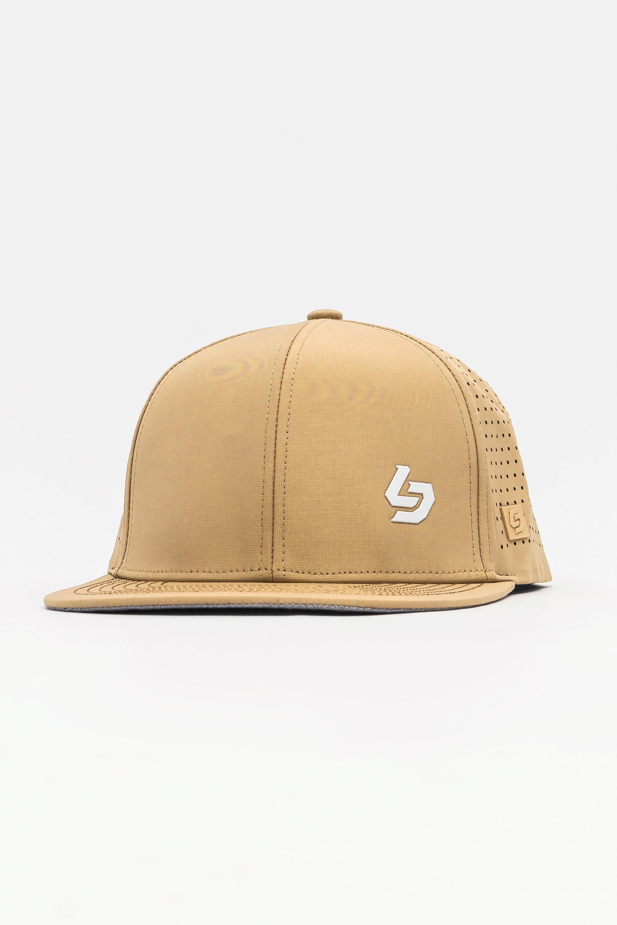 Locked Down Brands Premium Water Resistant BASE Brand Snapback - Dune 