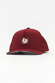 Locked Down Brands Premium Water Resistant ICON LD Snapback - Maroon