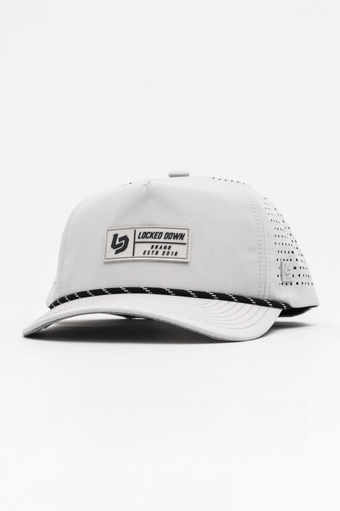 Locked Down Brands Premium Water Resistant TRAIL Block Snapback - Stone Grey