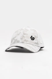 Locked Down Brands Premium Water Resistant CLASSIC Brand Snapback - Snow Camo