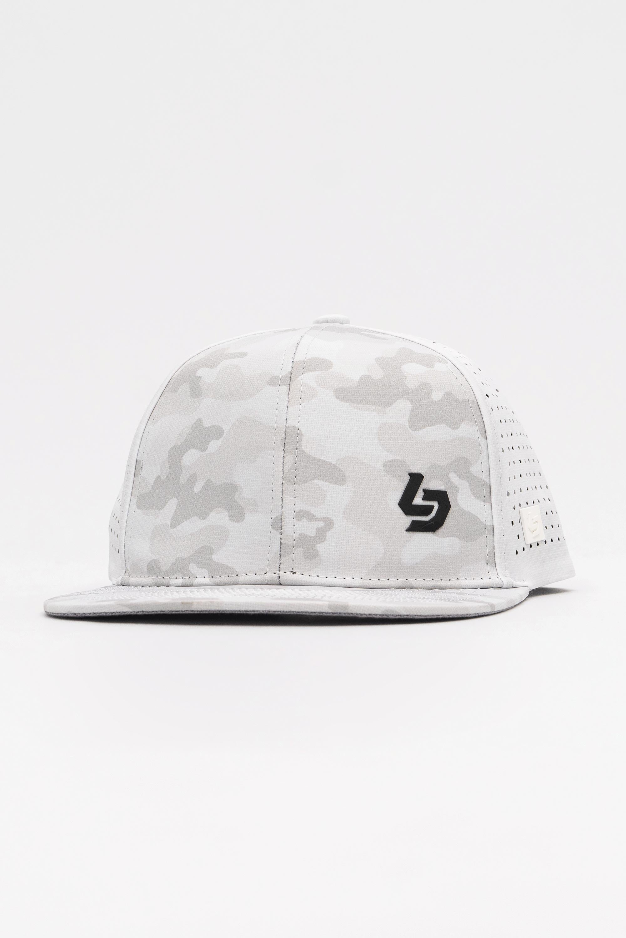 Locked Down Brands Premium Water Resistant BASE Brand Snapback - Snow Camo