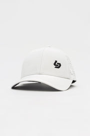 Locked Down Brands Premium Water Resistant CLASSIC Brand Snapback - White