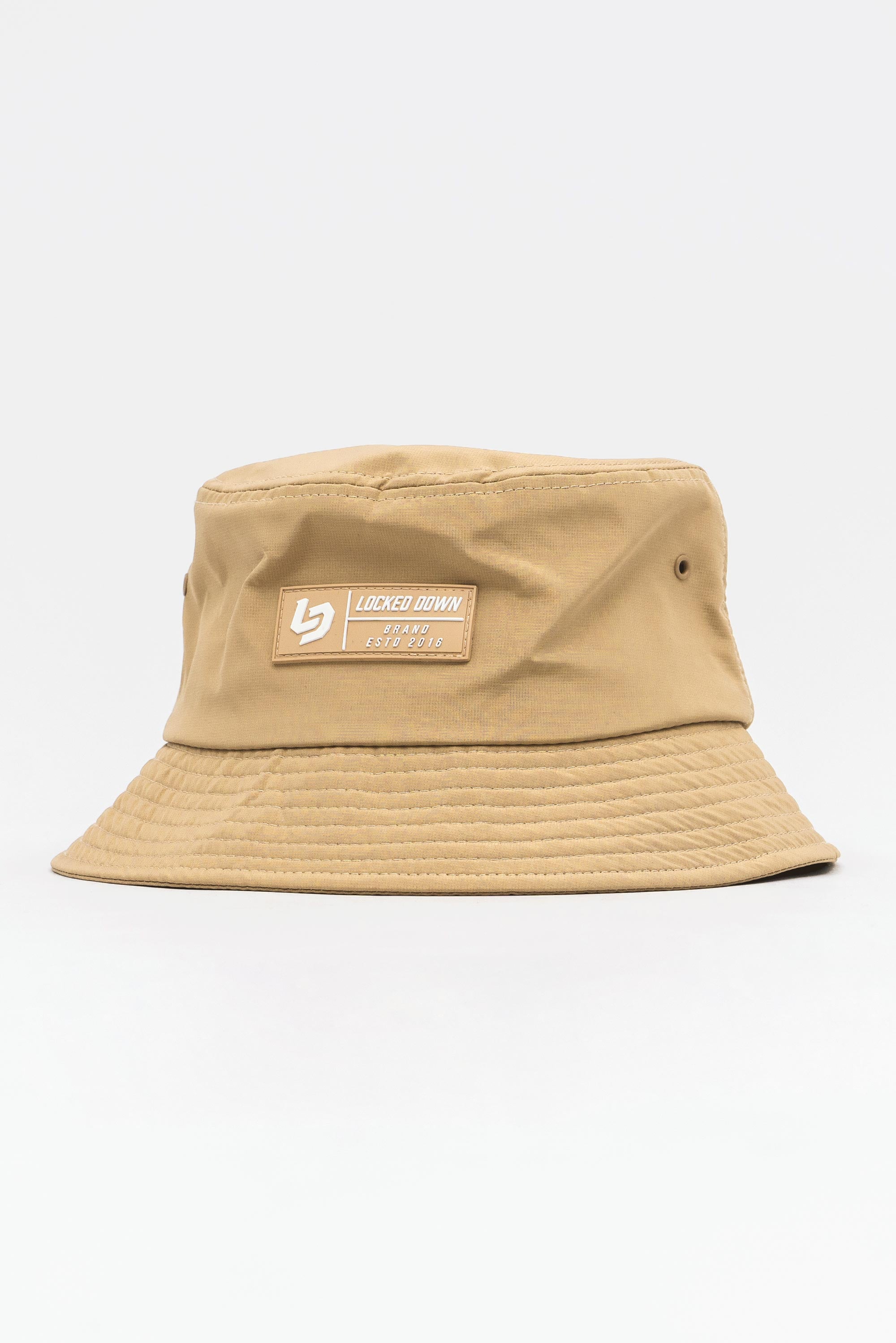 Locked Down Brands Premium Water Resistant Bucket Hat - Dune