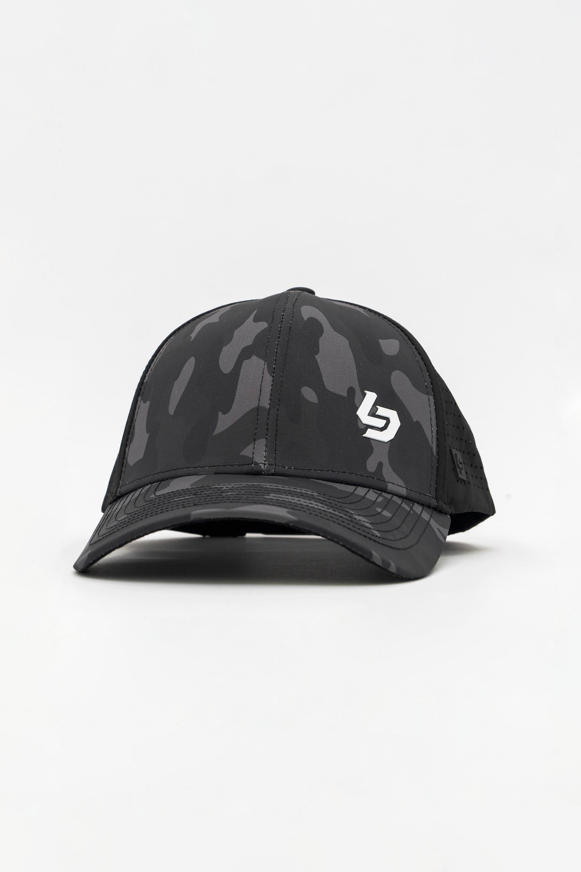 Locked Down Brands Premium Water Resistant CLASSIC Brand Snapback - Black Camo