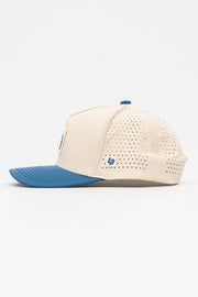 Locked Down Brands Premium Water Resistant ICON LD Snapback - Cream/Blue