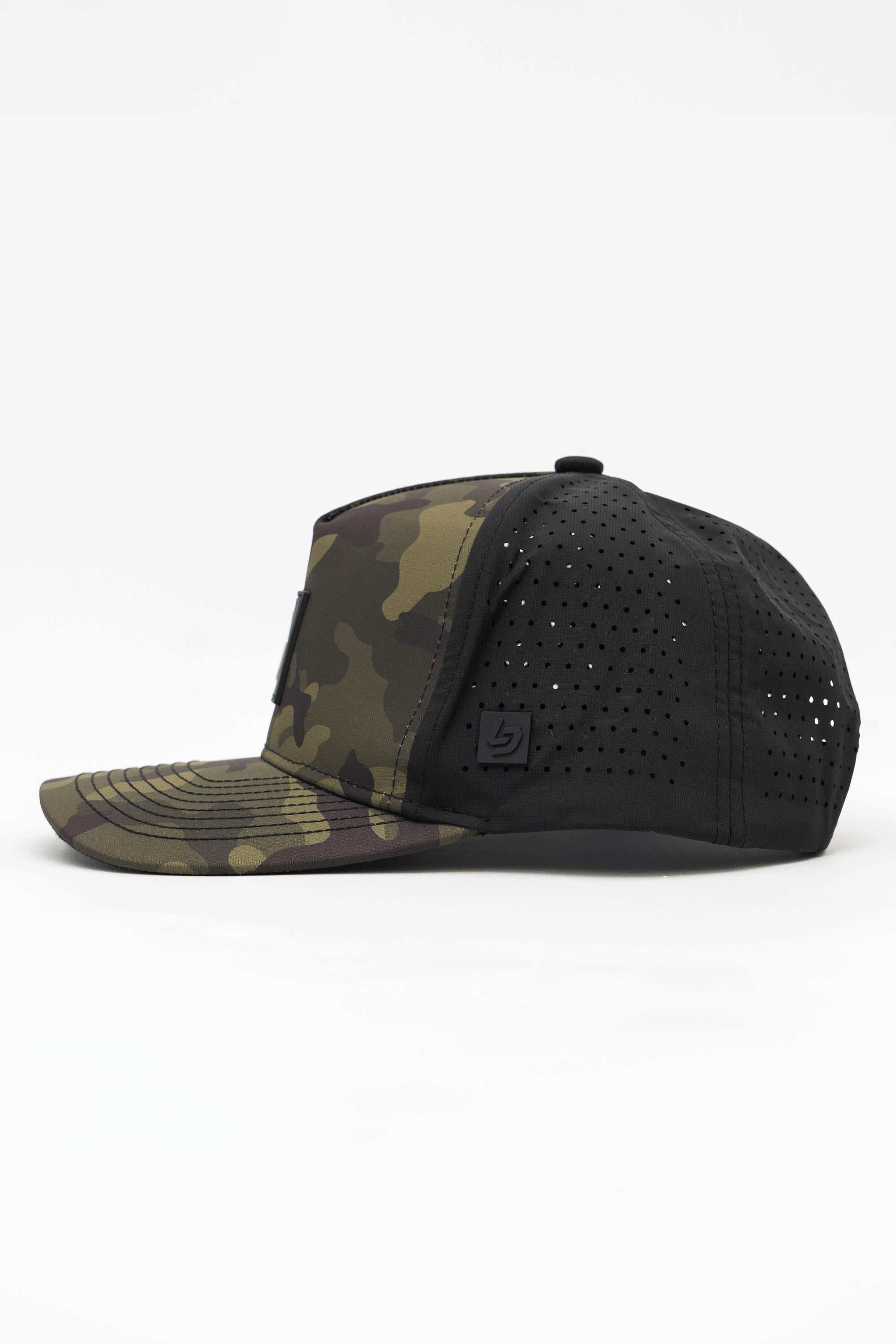 Locked Down Brands Premium Water Resistant ICON LD Snapback - Green Camo