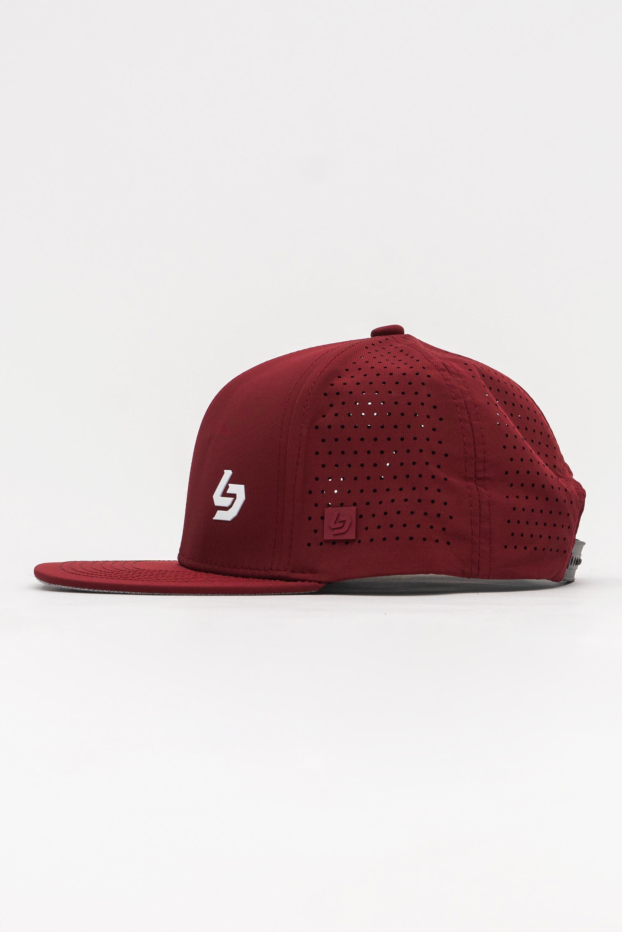 Locked Down Brands Premium Water Resistant BASE Brand Snapback - Maroon