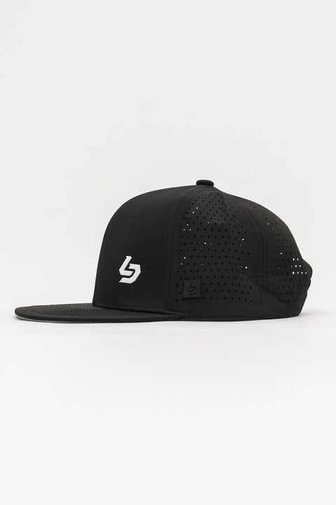 Locked Down Brands Premium Water Resistant BASE Brand Snapback - Black