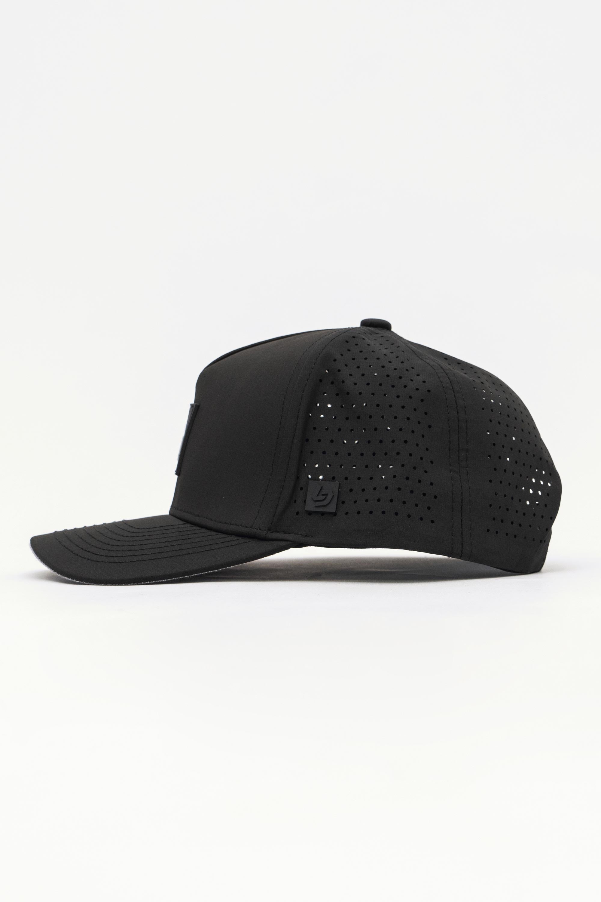 Locked Down Brands Premium Water Resistant ICON LD Snapback - Black