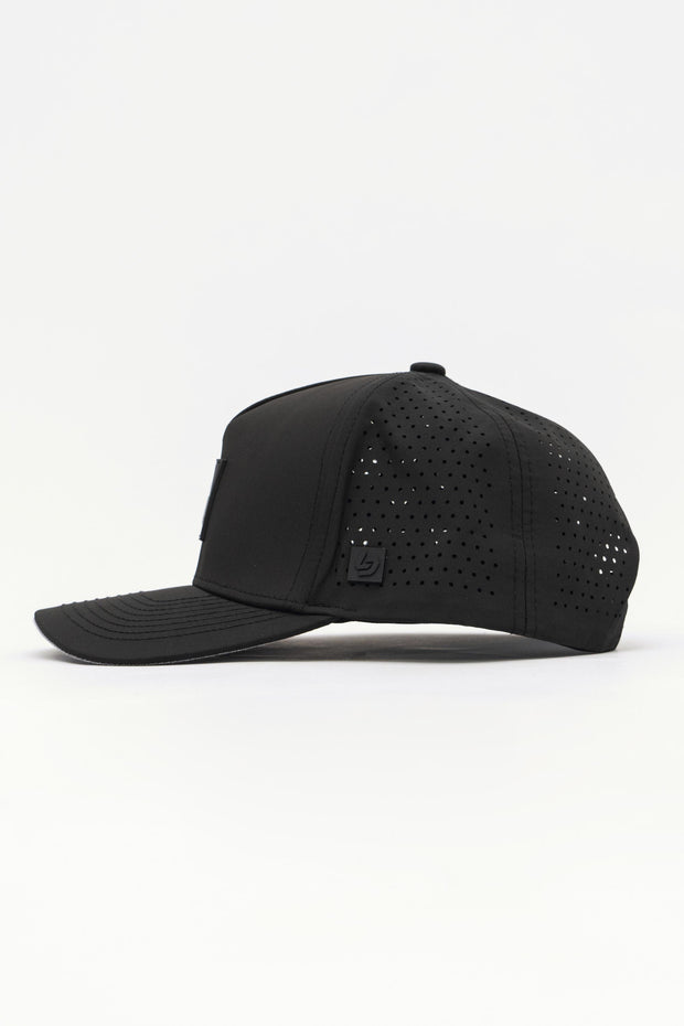 Locked Down Brands Premium Water Resistant ICON LD Snapback - Black