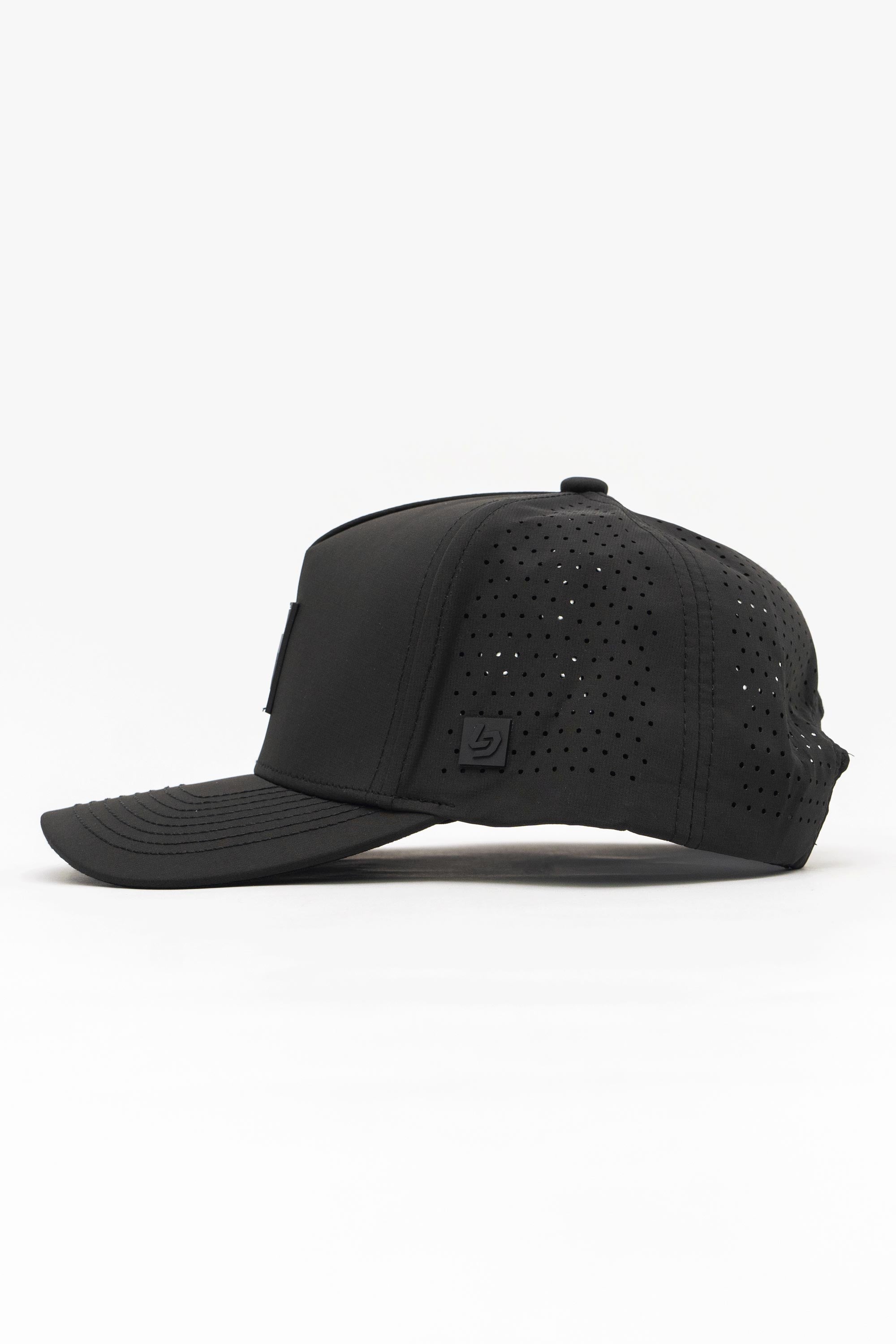 Locked Down Brands Premium Water Resistant ICON LD Snapback - Blackout