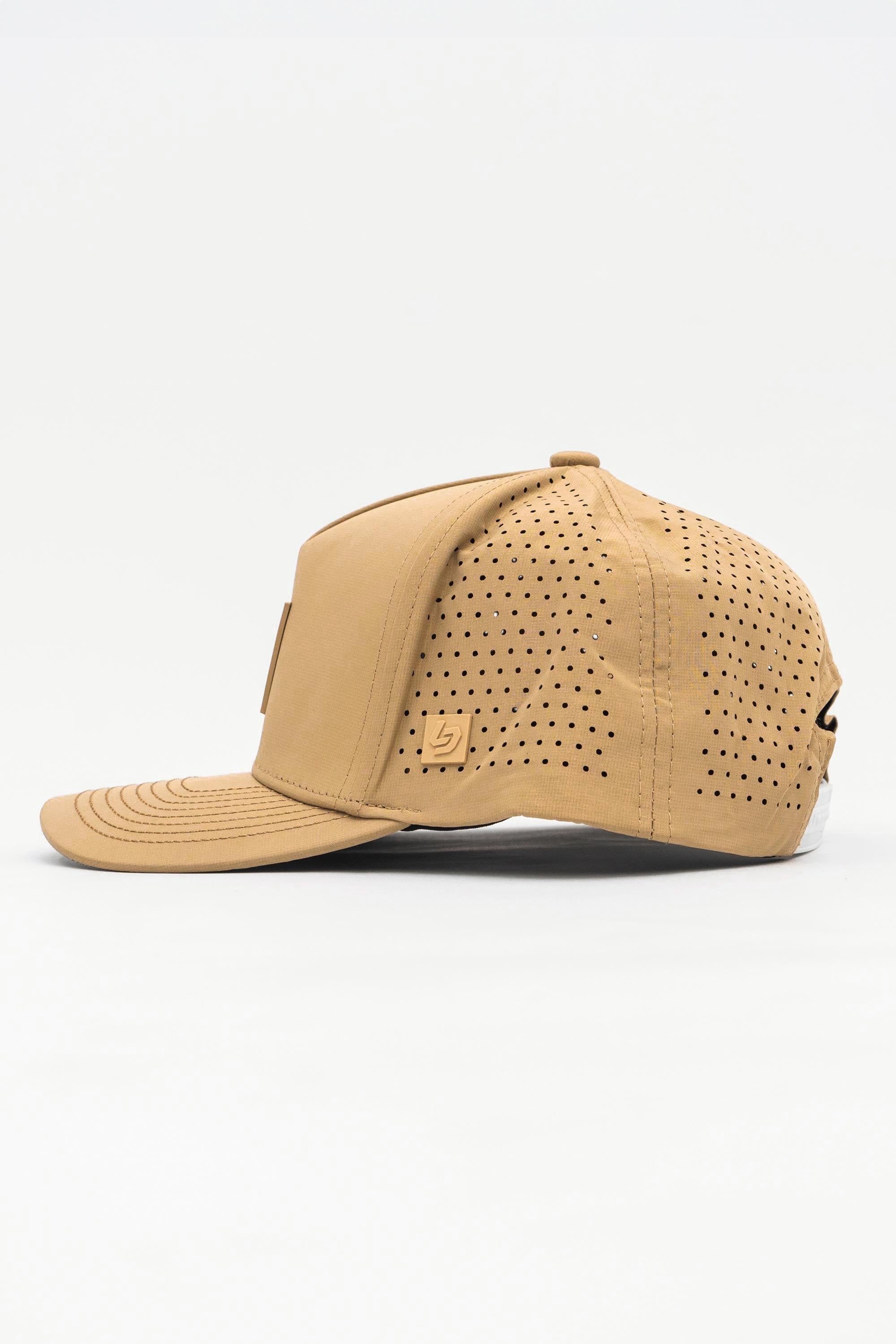 Locked Down Brands Premium Water Resistant ICON LD Snapback - Dune