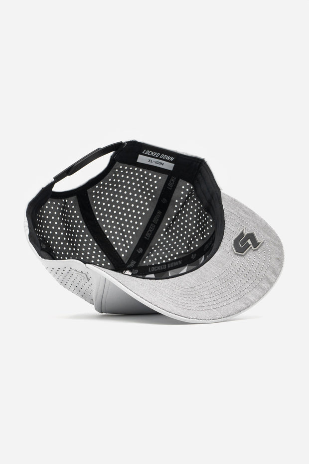 Locked Down Brands Premium Water Resistant ICON LD Snapback - Stone Grey