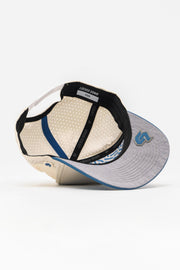 Locked Down Brands Premium Water Resistant ICON LD Snapback - Cream/Blue