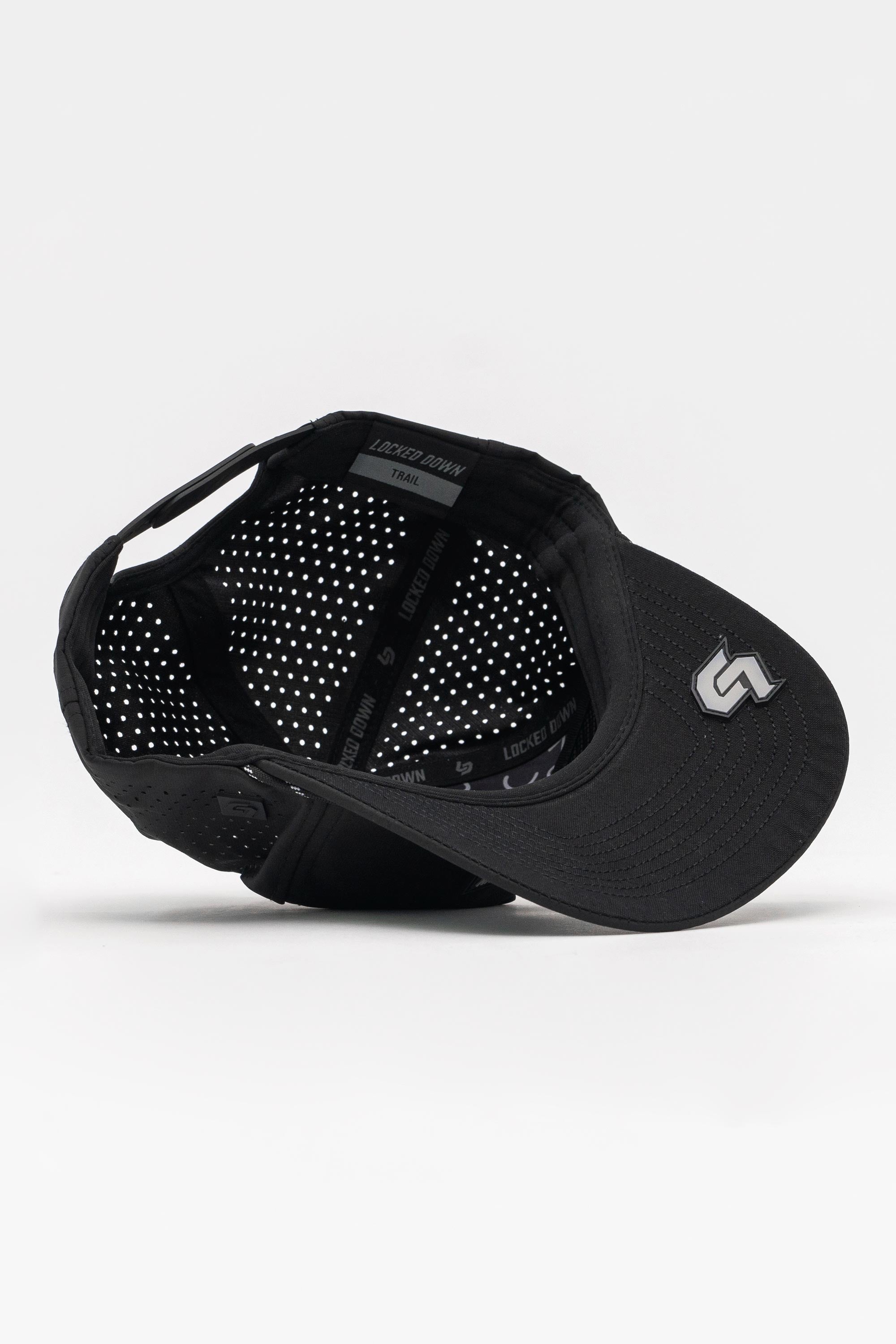 Locked Down Brands Premium Water Resistant TRAIL Block Snapback - Blackout