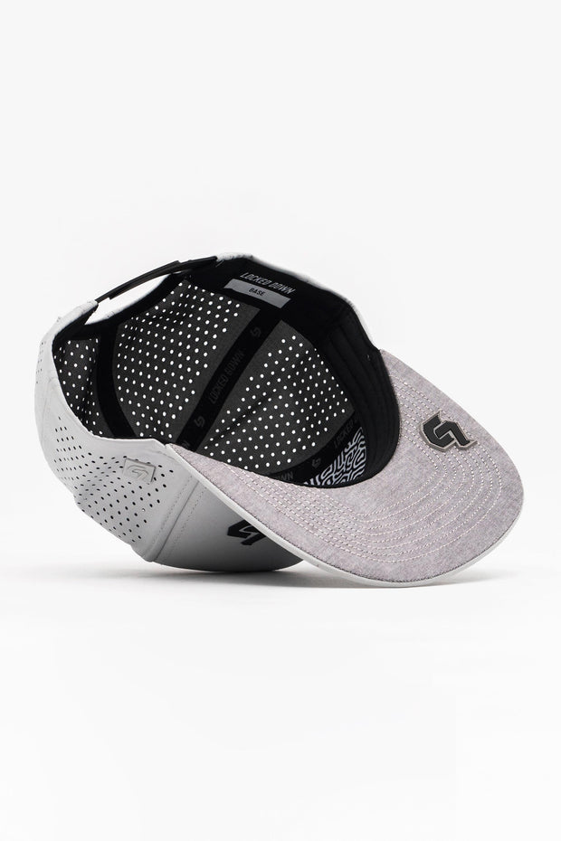 Locked Down Brands Premium Water Resistant BASE Brand Snapback - Stone Grey