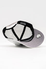 Locked Down Brands Premium Water Resistant CLASSIC Brand Snapback - White