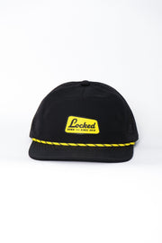 Locked Down Brands Premium Water Resistant TRAIL Canned Snapback - Black | Front View