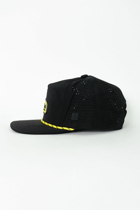 Locked Down Brands Premium Water Resistant TRAIL Canned Snapback - Black | Side View