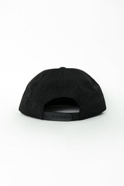 Locked Down Brands Premium Water Resistant TRAIL Canned Snapback - Black | Back View