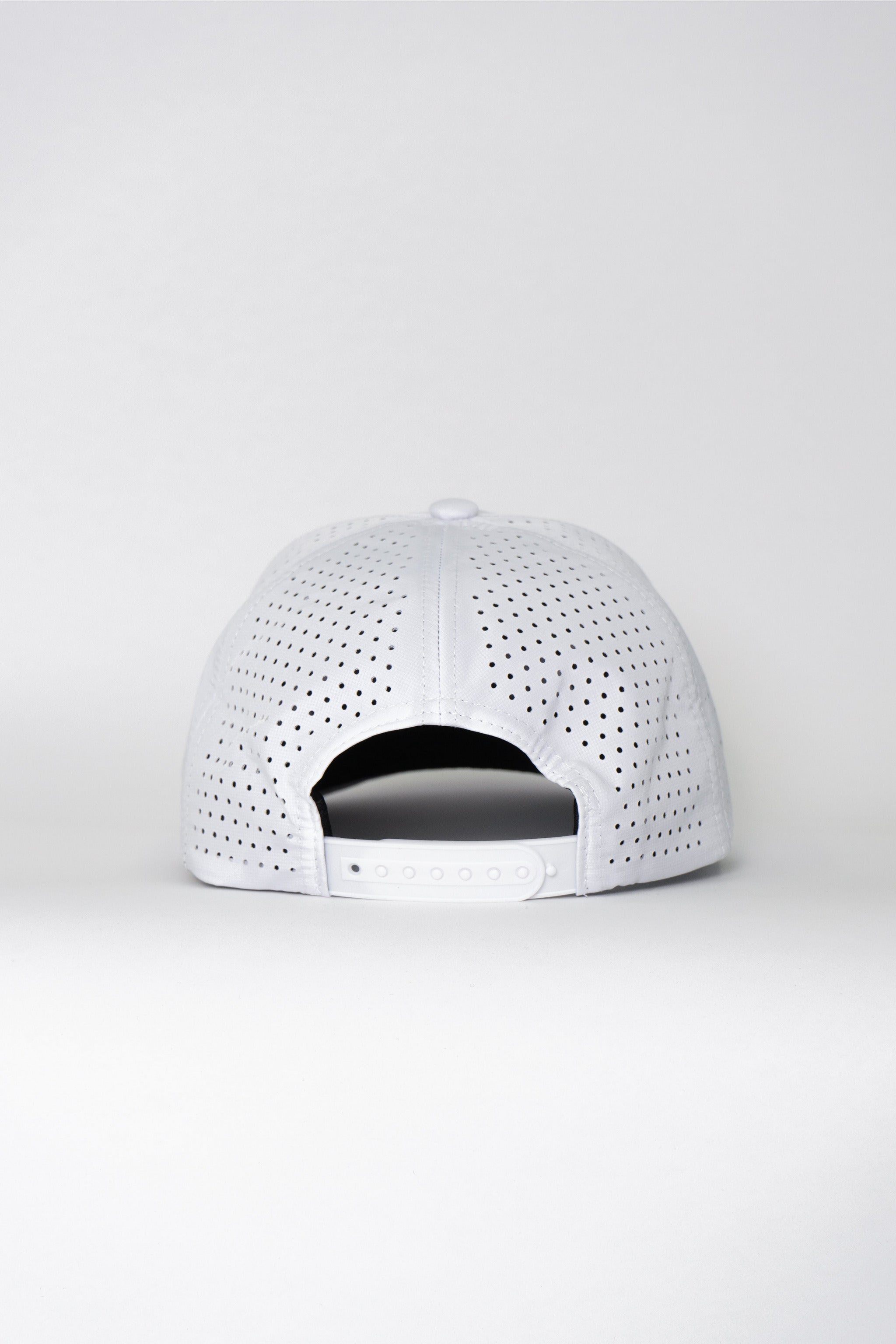 Locked Down Brands Premium Water Resistant Hunter McElrea ICON Snapback - White | Back View