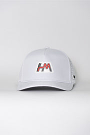 Locked Down Brands Premium Water Resistant Hunter McElrea ICON Snapback - White | Front View