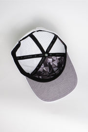 Locked Down Brands Premium Water Resistant Hunter McElrea ICON Snapback - White | Inside View