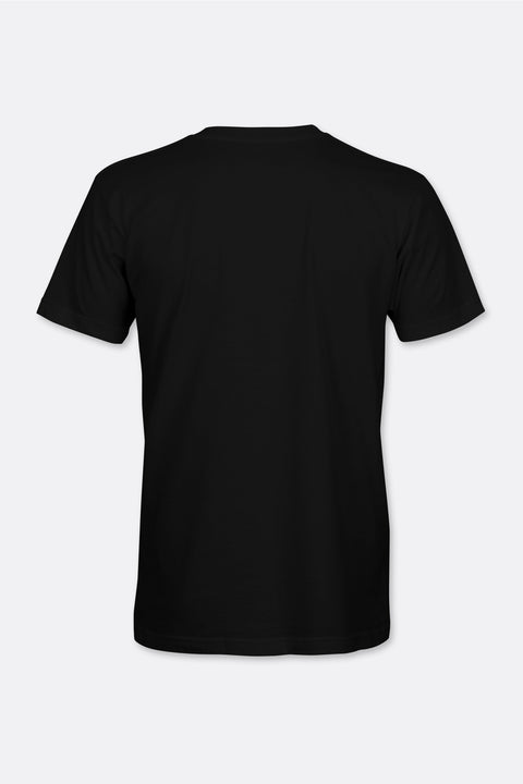 Locked Down Brands Premium Cotton HM Racing Oversized T-Shirt in Collaboration with Hunter McElrea - Black | Back View Render