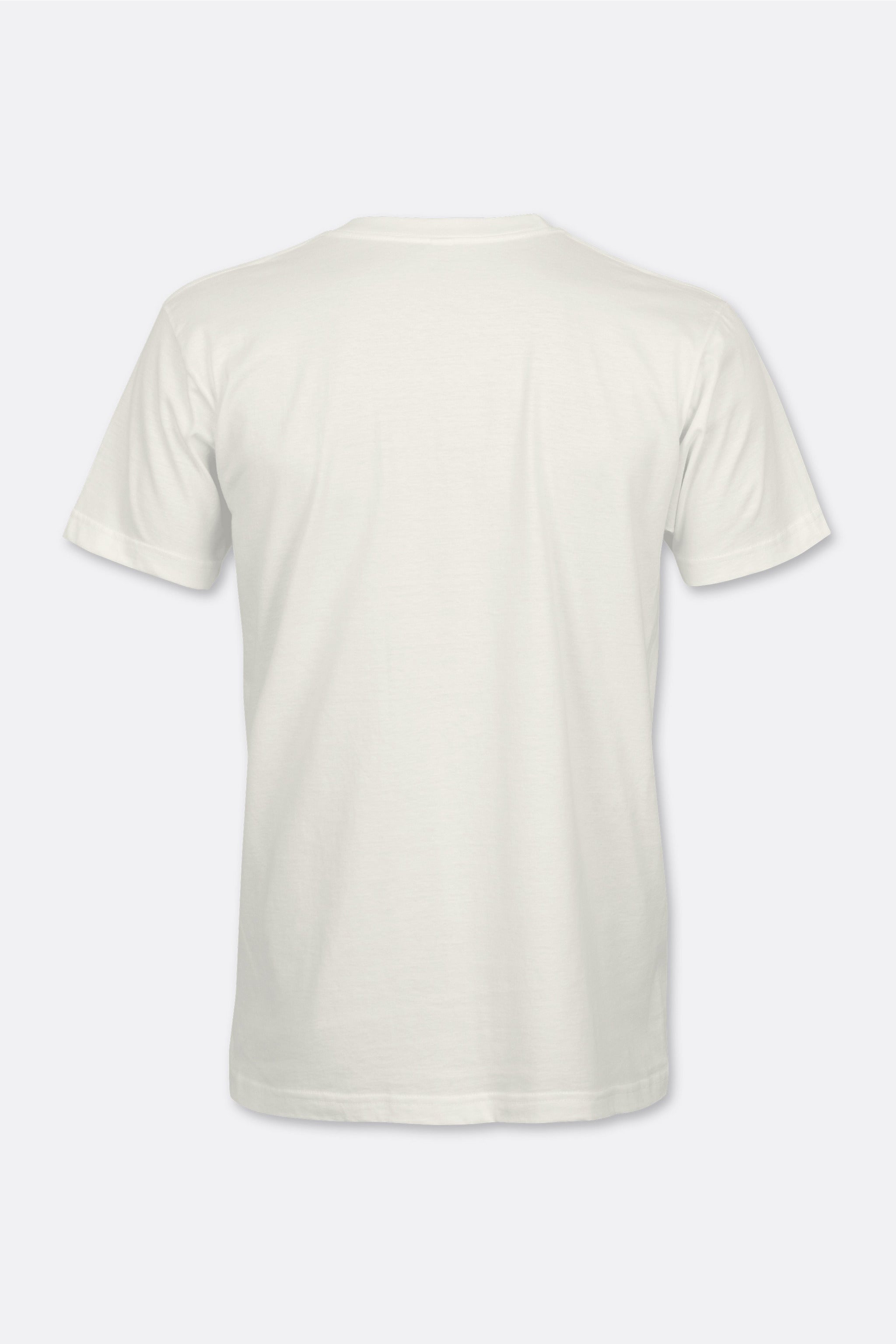 Locked Down Brands Premium Cotton HM Racing Oversized T-Shirt in Collaboration with Hunter McElrea - Off White | Back View Render