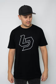 Locked Down Brands Premium Cotton LD T-Shirt - Black | Front View