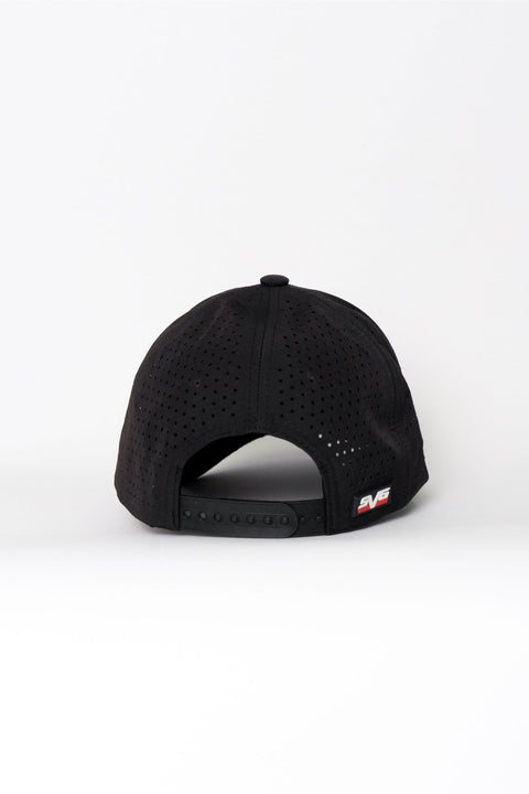 Locked Down Brands Premium Water Resistant CLASSIC Snapback in Collaboration with Shane Van Gisbergen, United Truck Parts NZ - Black | Back View
